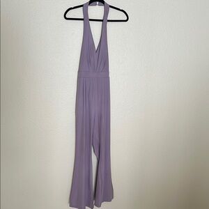 Elegant Lavender Halter Jumpsuit